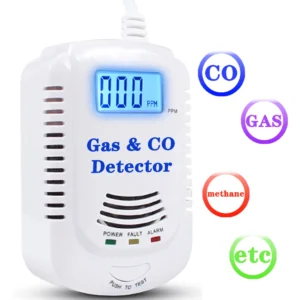 2024 Natural Gas Detector And Carbon Monoxide CO Detector, Combustible Gas Leak Detector Monitor For Co Lpg Methane In Kitchen.
