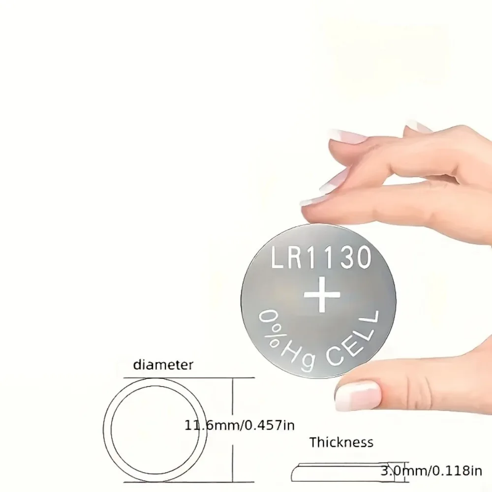 High Quality AG10 LR1130 Button Cell Battery, 1.55V for Hearing Aid, Glucose Meter, Remote Control, Car Key, Calculator - Image 3